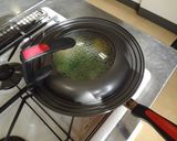 とう菜の親子丼風作り方5写真