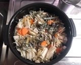 無添加！魚介と昆布出汁の炊き込みごはん作り方8写真