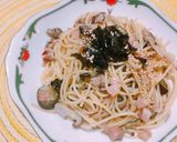 きのこ茄子ベーコンの和風パスタ作り方8写真