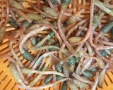 土筆入り中華スープ作り方3写真