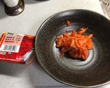 めかぶ納豆の温泉卵とキムチ和え作り方1写真