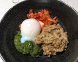めかぶ納豆の温泉卵とキムチ和え作り方6写真