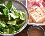 厚揚げと小松菜の豚バラ中華風炒め作り方1写真