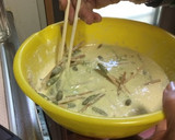 春が旬つくしとからし菜(菜の花)の天ぷら作り方3写真
