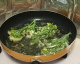 春が旬つくしとからし菜(菜の花)の天ぷら作り方7写真
