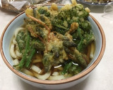 春が旬つくしとからし菜(菜の花)の天ぷら作り方10写真