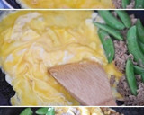 スナップえんどうとツナの卵とじ作り方3写真