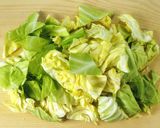 ガッツリ×さっぱり★キャベツの鶏ぽん炒め作り方1写真