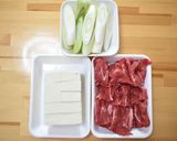 和食の定番♪しみしみ肉豆腐作り方1写真