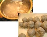 レンコン団子を豆腐あんに浮かべて作り方3写真