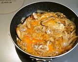 じゅわーっと味染み✿南関あげのたまご丼作り方4写真