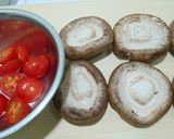 しいたけとミニトマトのチーズ焼き作り方1写真