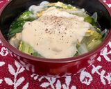 ニラ玉チーズおうどん作り方7写真