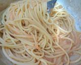 お酒にもあう！大人の休日明太子パスタ作り方3写真