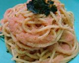 お酒にもあう！大人の休日明太子パスタ作り方4写真