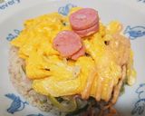 大分白葱とふくやめんたいマヨでオムライス作り方12写真