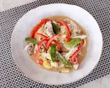 レンジで！鶏むね肉と野菜のみそマヨ蒸し作り方5写真