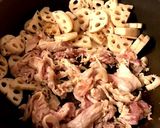 レンコンと豚肉の甘辛ゴマ炒め作り方4写真