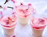 桜のゼリーとパンナコッタ　作り方8写真