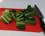青菜と揚げの煮物〔ホットクック〕作り方1写真