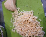 筍(タケノコ)と挽き肉炒めのレタス巻き作り方4写真