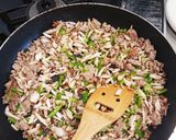 筍(タケノコ)と挽き肉炒めのレタス巻き作り方6写真