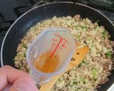 筍(タケノコ)と挽き肉炒めのレタス巻き作り方8写真