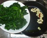 ほうれん草のにんにくオリーブ炒め♪簡単作り方5写真