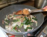 新たまねぎの葉とバター醤油パスタ作り方14写真