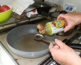 新たまねぎの葉とバター醤油パスタ作り方6写真