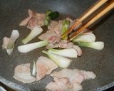 新玉ねぎの葉と豚ばら炒め作り方11写真