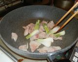 新玉ねぎの葉と豚ばら炒め作り方10写真