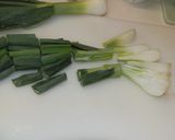 新玉ねぎの葉と豚ばら炒め作り方3写真