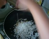 次女(小1)作・納豆キムチチャーハン!作り方3写真