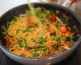 ほたるいかと貝割れ菜の和風ペペロンチーノ作り方7写真