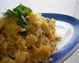 次女(小1)作・納豆キムチチャーハン!作り方6写真