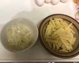 ポテトとベーコンのチーズオムレツ作り方2写真