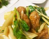 セロリと鶏肉のオイスターソース炒め作り方3写真