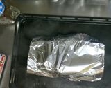 混ぜて焼くだけ！粉なしチョコチーズケーキ作り方5写真