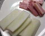 サクサク大根のベーコン挟み作り方1写真