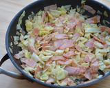 こんにゃく麺で春キャベツのペペロンチーノ作り方2写真
