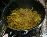 キャベツと油揚げのピリ辛炒め作り方3写真