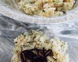 揚げ玉と青じそふりかけのおにぎり作り方3写真