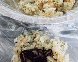 揚げ玉と青じそふりかけのおにぎり作り方3写真