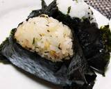 揚げ玉と青じそふりかけのおにぎり作り方4写真