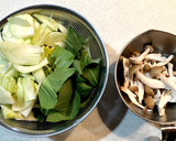 青梗菜とシメジの和え物作り方1写真