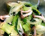 青梗菜とシメジの和え物作り方4写真