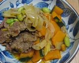ヘルシー♪牛肉とかぼちゃのうま煮作り方7写真