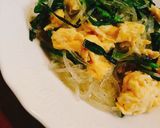 *ニラと卵の菜の花チャプチェ*作り方4写真