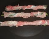 簡単♪美味しい♪蕨の豚肉巻き♪作り方2写真